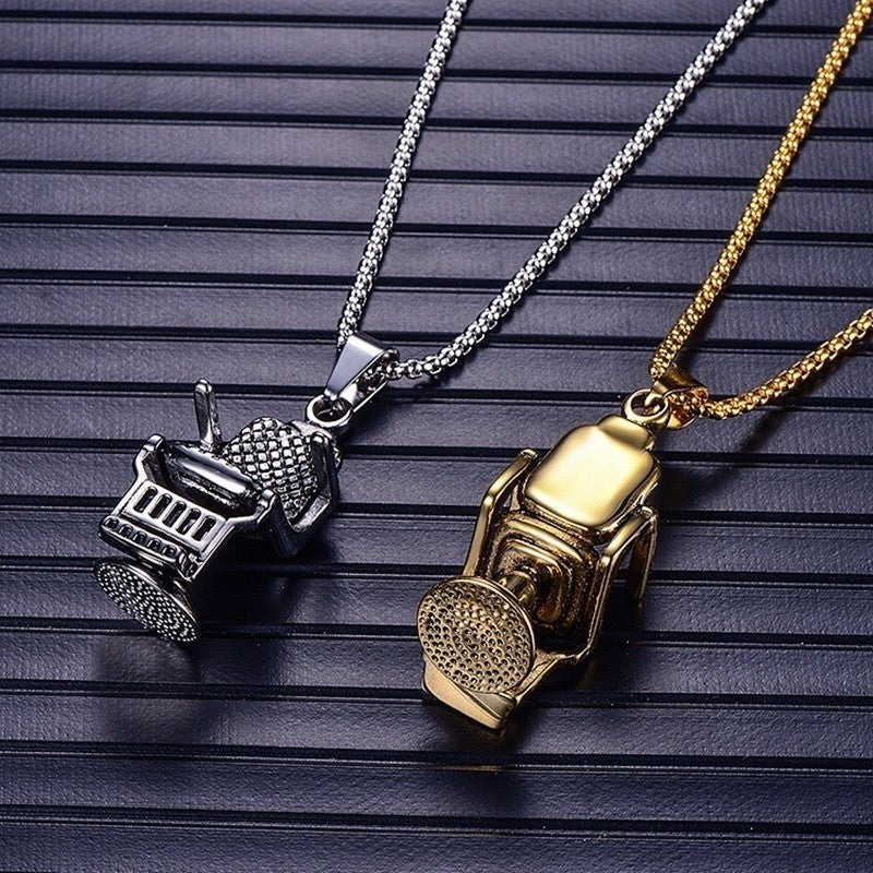 Rock Barber Seat Pendant Necklace