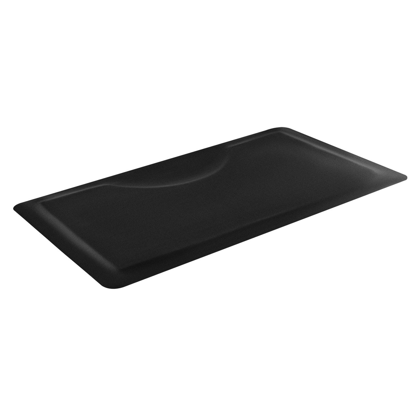 Salon Mat For Hair Stylist, 3 X 5 FT Rectangle Salon Chair Mat Anti Fatigue, 1/2" Thickened PVC + NBR Barber Shop Floor Mat With Round Cut Out, Anti-Trip Beveled Edges & Non-slip Bottom