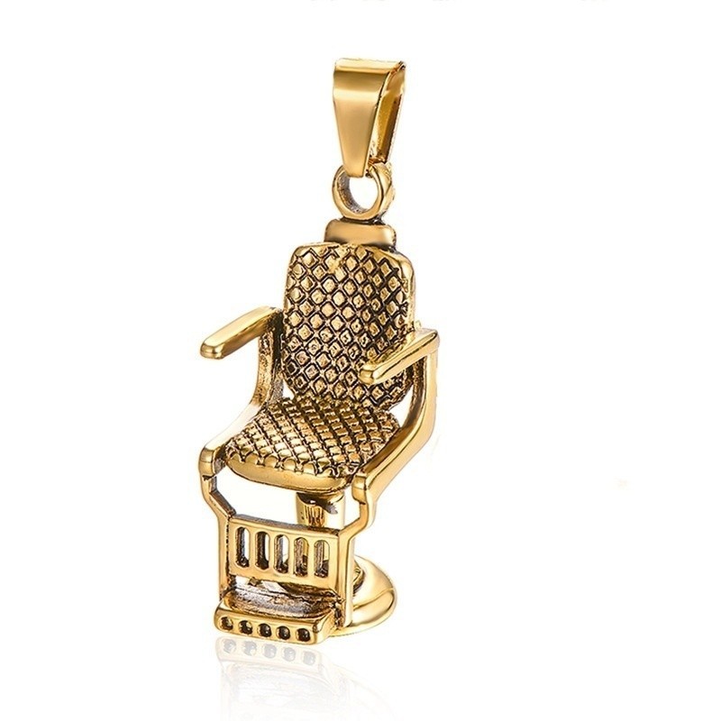Rock Barber Seat Pendant Necklace