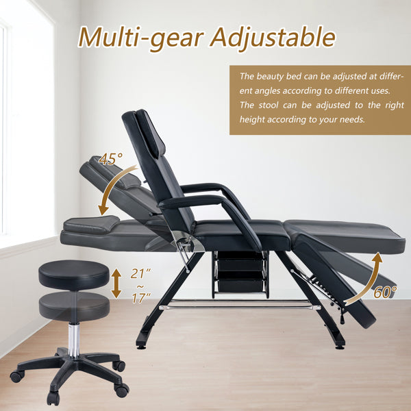 Adjustable Massage & Tattoo Chair – Salon & Sp